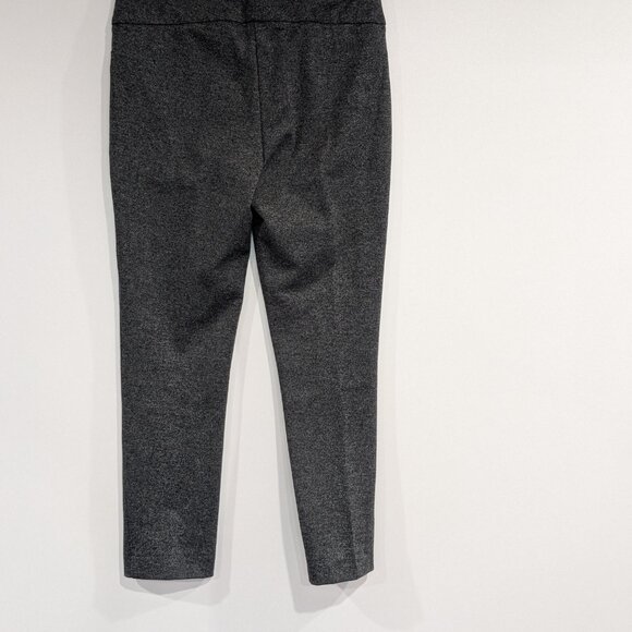 Dalia Stretch Waist Tweed Pants Charcoal Grey Size 8 - Picture 2 of 3